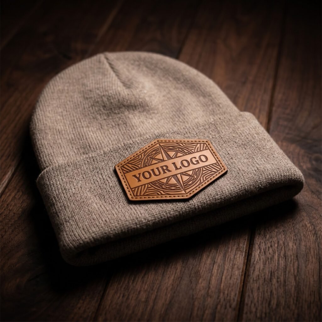 Wholesale custom leather patch hats designed for businesses, events, teams, and retail brands