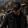 USA Deer Skull Custom Patch Trucker Hat
